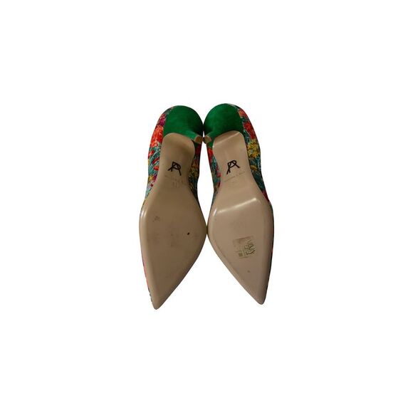 Pre Loved Paul Andrew Vintage Women floral print Heels - Picture 5 of 8